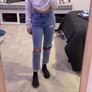 Pacsun light mom jeans